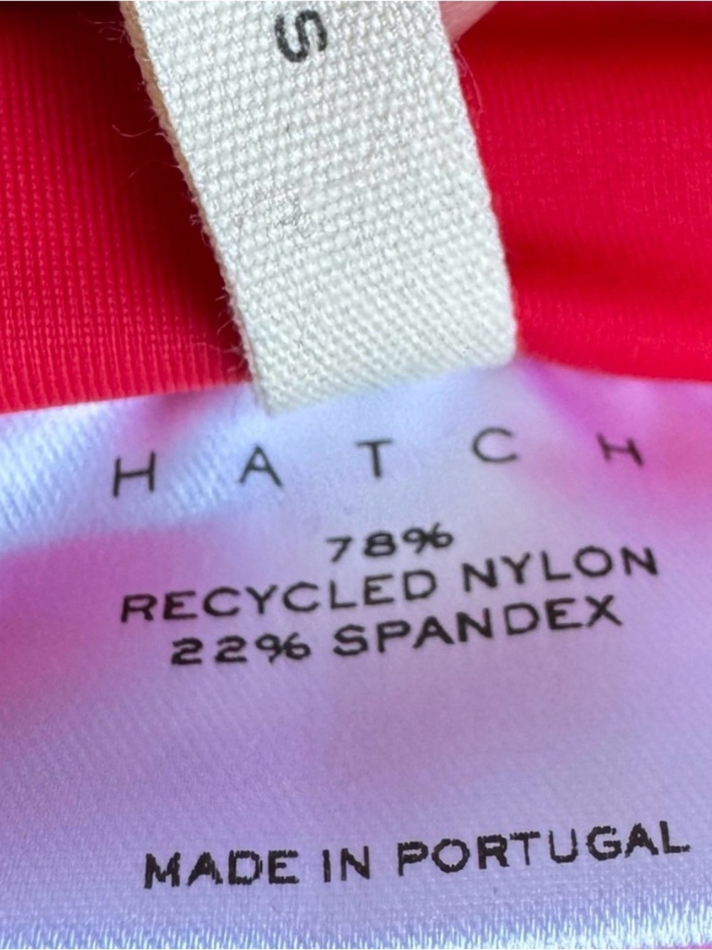 Hatch Bright Red and Pink Maternity Swim One-Piece - Picture 3 of 7